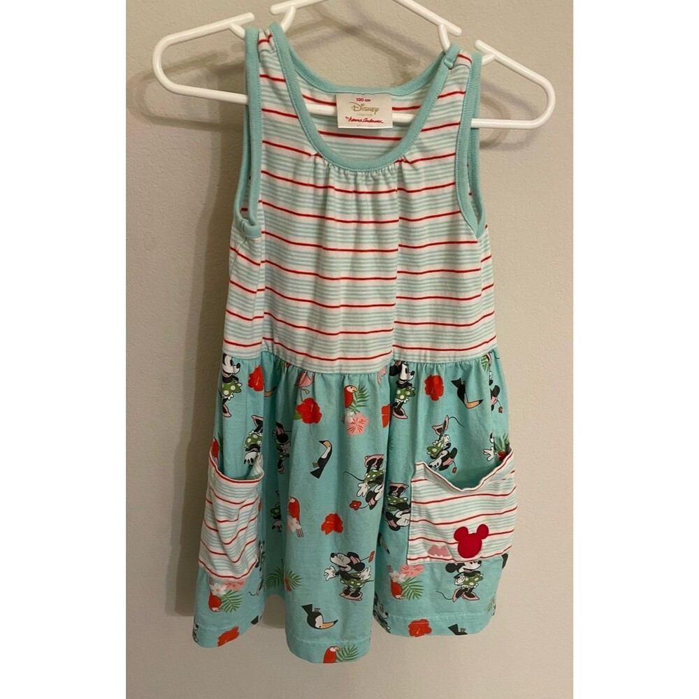 Disney Hanna Andersson Tropical Minnie Mouse Little Girl Toddler Dress, Size 4T